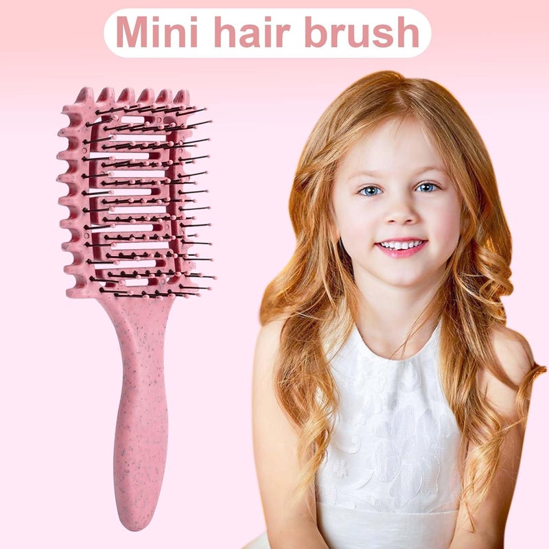 Yingbtr Curl Defining Brush,2024 Curly Hair Brush,Vented Hair Brush for Detangling, Shaping and Defining Curls For Women and Men Less Pulling (2Pcs Pink) - Image 5